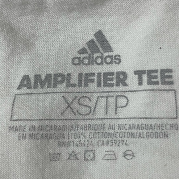 NWT Adidas Women Basic Bos tee White T-shirt XS - Picture 6 of 9